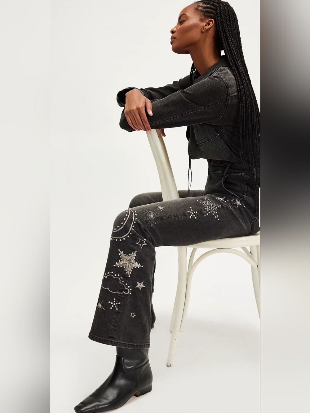 NWT Free People X Driftwood Celestial Jumpsuit Size Small $228 Retail!! - Picture 2 of 7